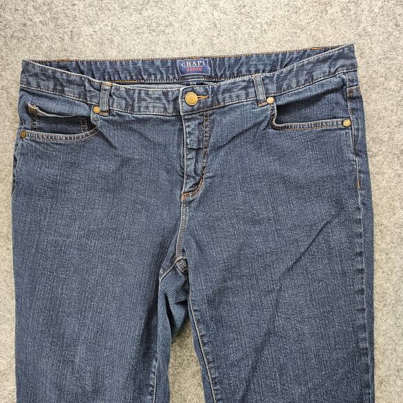 Chaps Denim Madden Straight 16W Womens Jeans Plus Size Stretch 31.5 inch Inseam - Picture 3 of 15